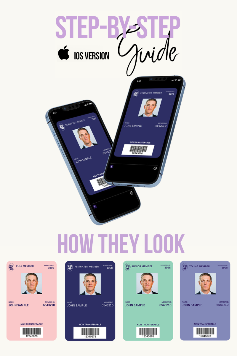 Adding your digital VRC Membership card to your Apple Wallet VRC Members