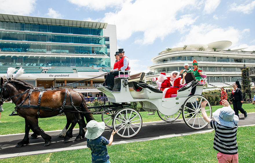 Festive spirit arrives at Flemington for VRC Christmas Race Day